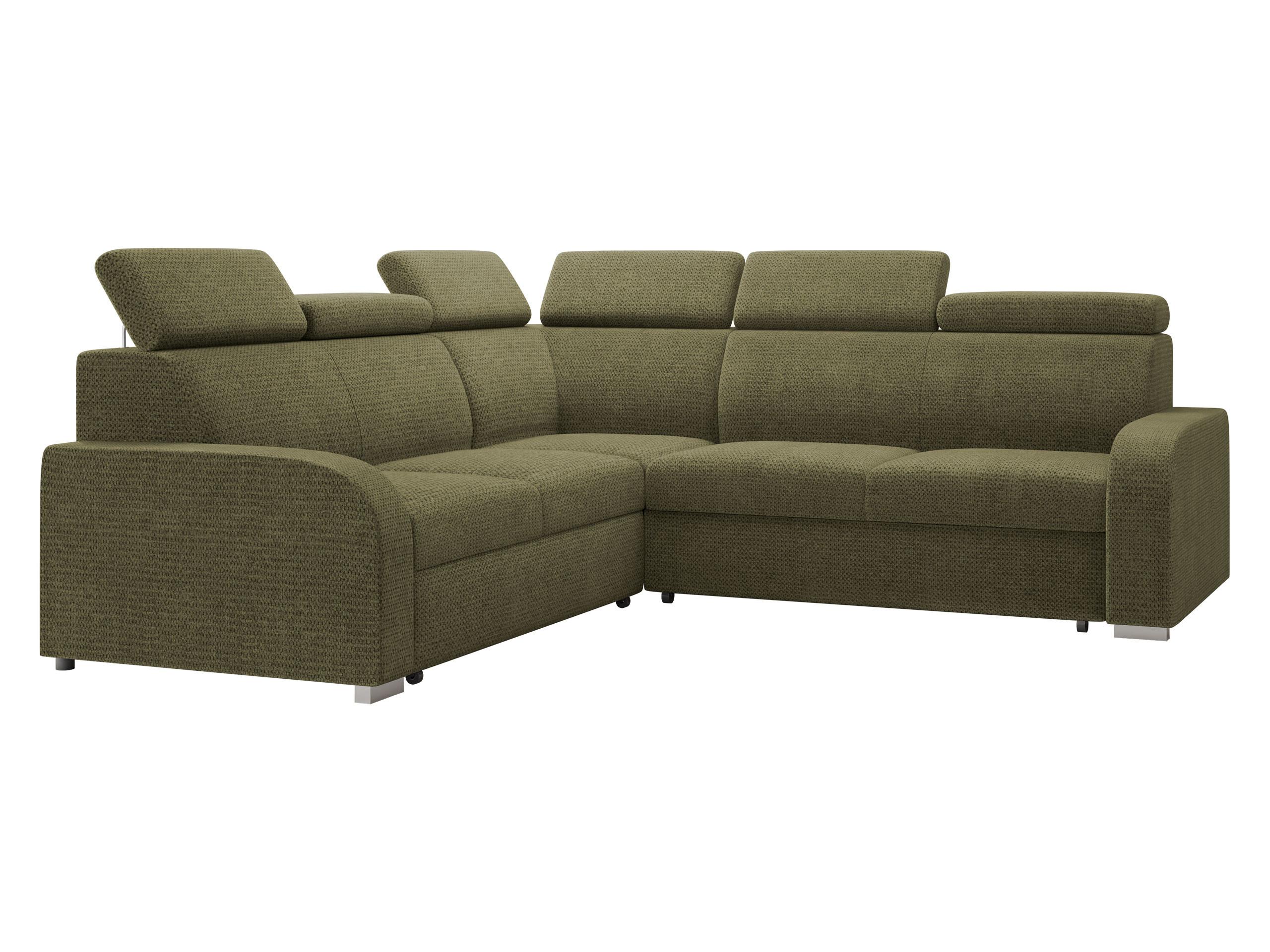 ECKSOFA Oslo 2rR2p - Silberfarben/Grün, Holz/Kunststoff (250/250cm) - MIRJAN24