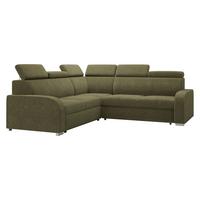 ECKSOFA Oslo 2rR2p - Silberfarben/Grün, Holz/Kunststoff (250/250cm) - MIRJAN24