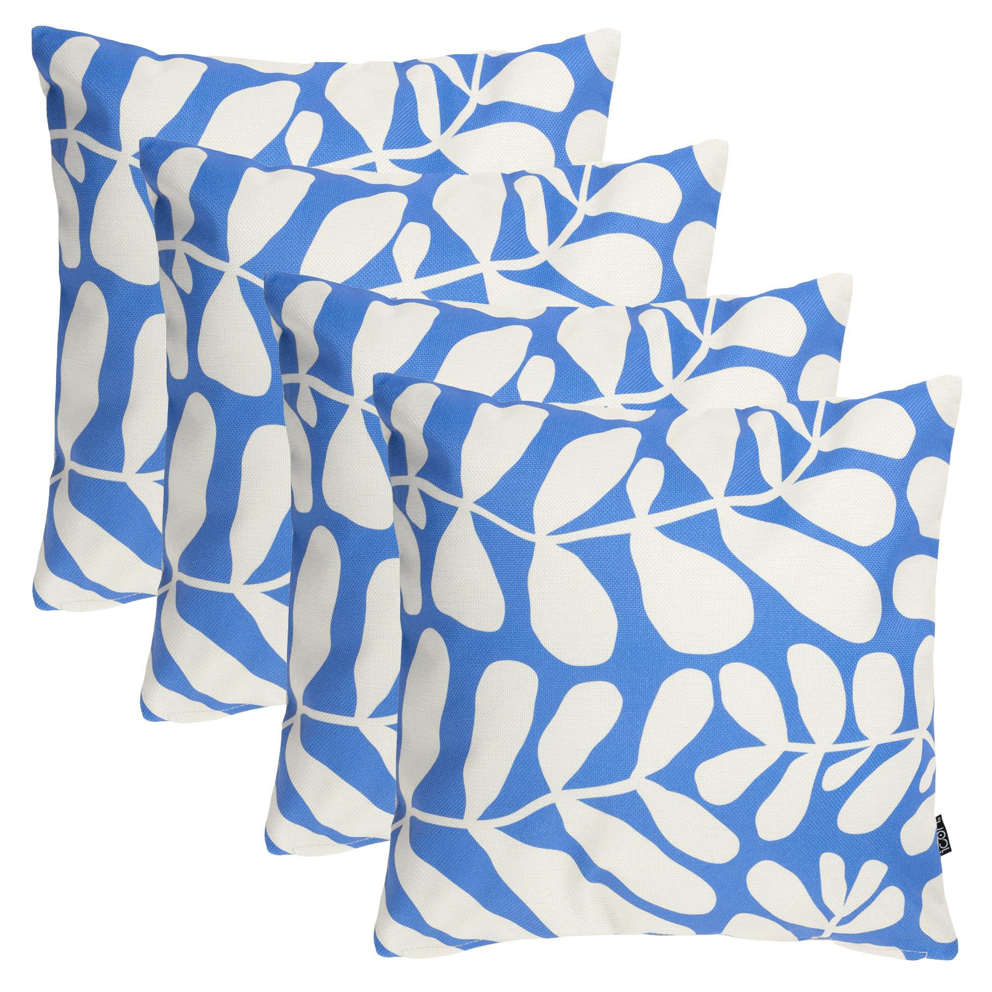 OUTDOORKISSEN 4er Set - Blau, Textil (43/43cm) - icon
