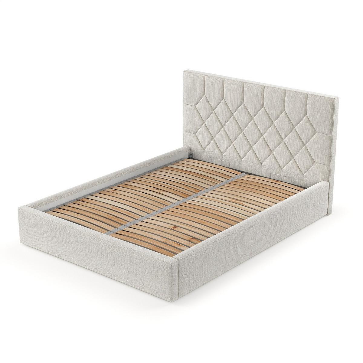 POLSTERBETT Brisa 160/200 cm Beige im Inari Stoff - Beige/Schwarz, Holz/Holzwerkstoff (160/200cm) - AltaBeds
