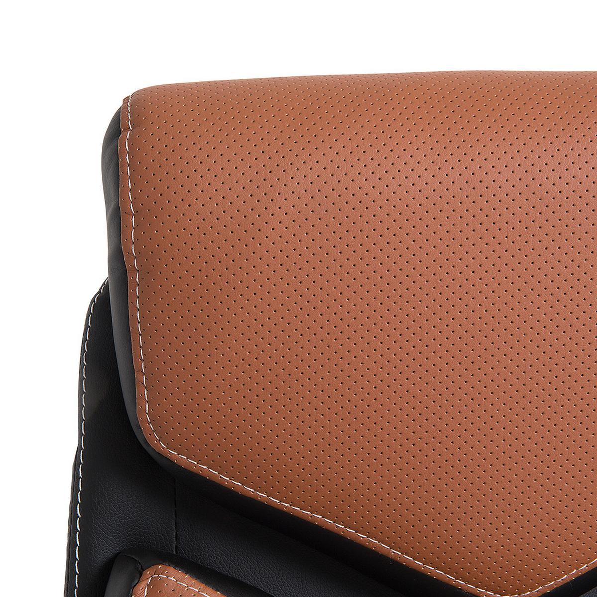 BÜROSTUHL Polyester Braun Formula - Braun, Kunststoff/Textil (63/115/72cm) - Beliani