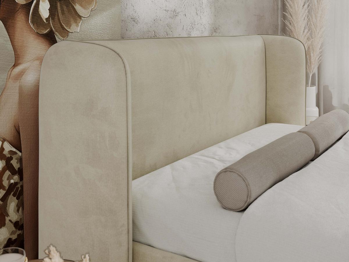 POLSTERBETT EMORA CLASSIC DUO 200/200 - Beige Velvet - Multipocket-Matratze - Beige, Textil (200/200cm) - MKS