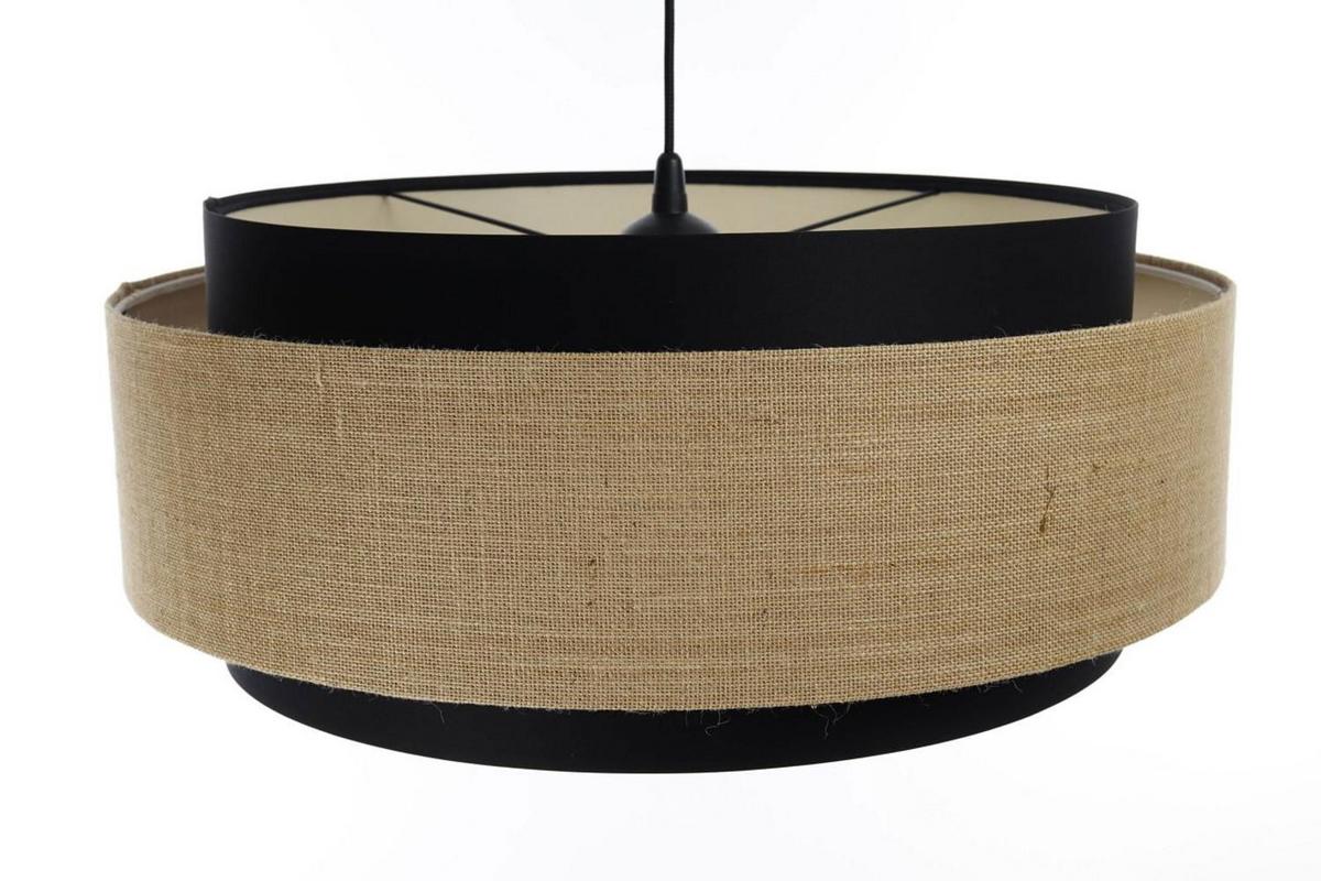 HÄNGELEUCHTE Schwarz 60/25 cm - Beige, Kunststoff (60/1.9/25cm) - ONZENO