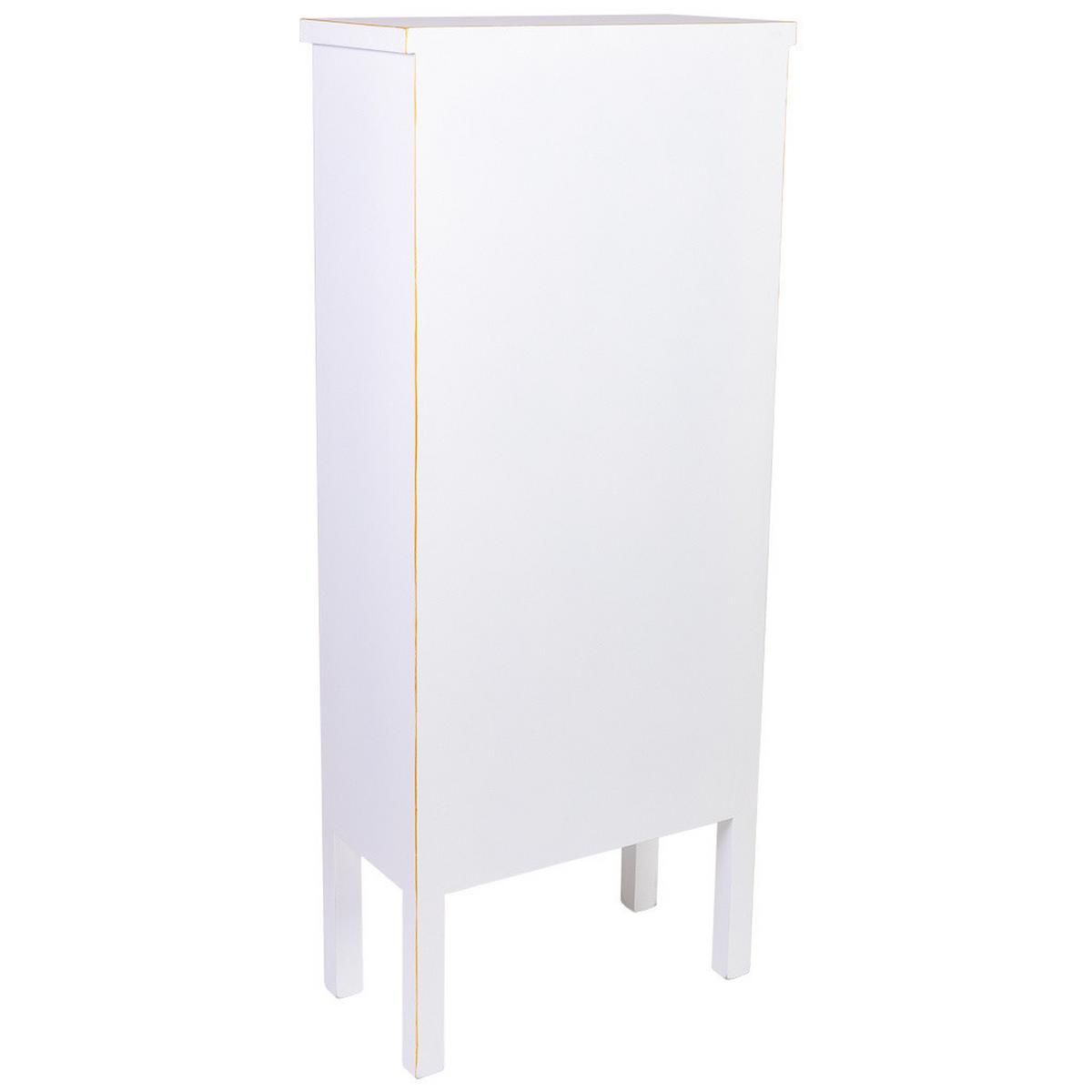 SCHRANK aus Holz 60x30x142 cm - Weiß, Holz (60/142/30cm) - Wanderlust