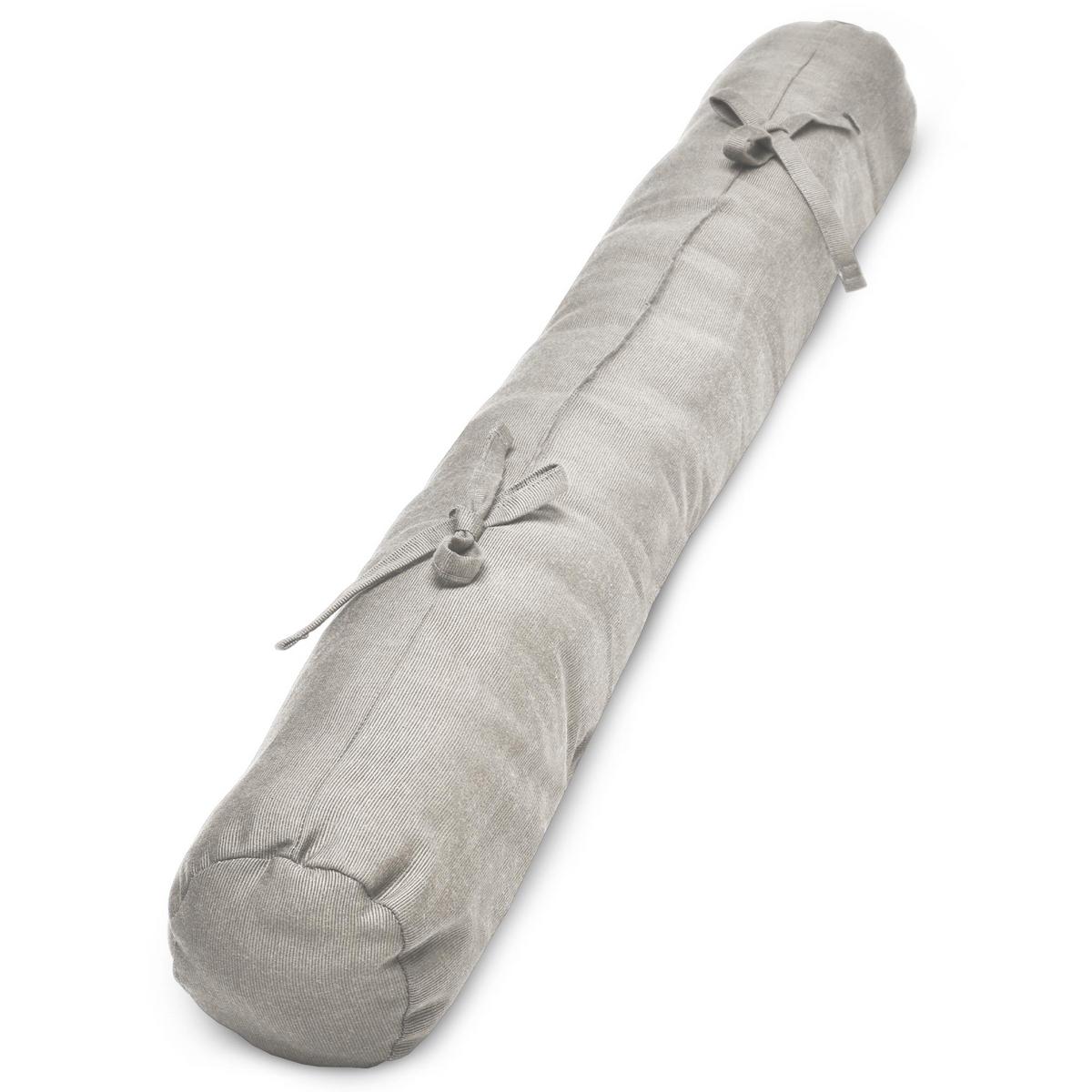 ZUGLUFTSTOPPER Viento 10x120cm Hellgrau - Hellgrau, Textil (10/120cm) - Beautissu 