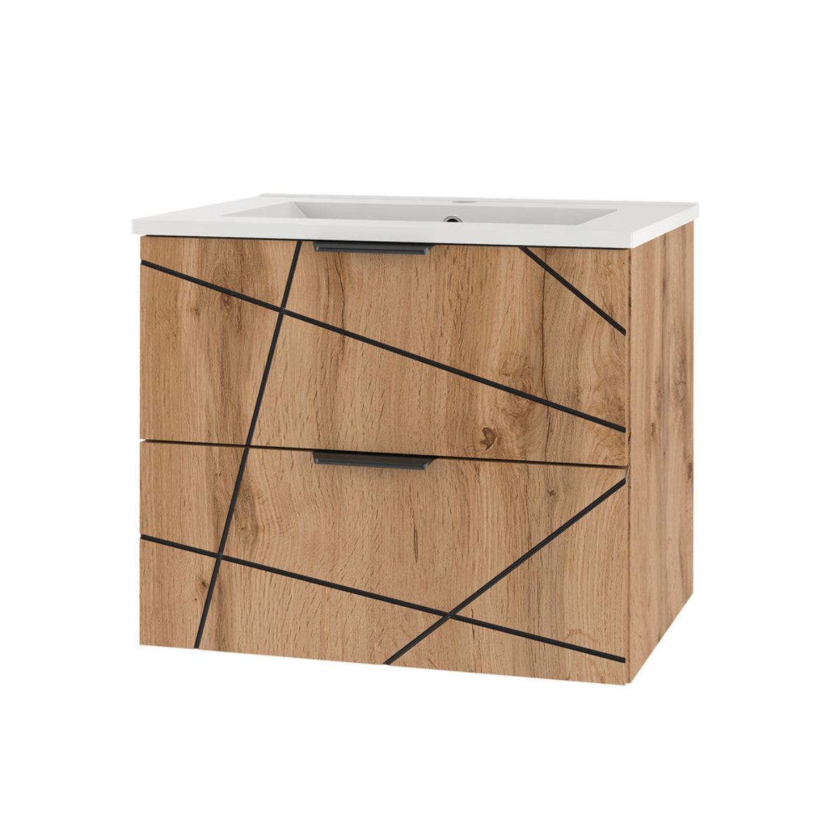 WASCHTISCH 60cm Teren Holz - Braun, Holzwerkstoff (60/50/45.8cm) - Petits-meubles