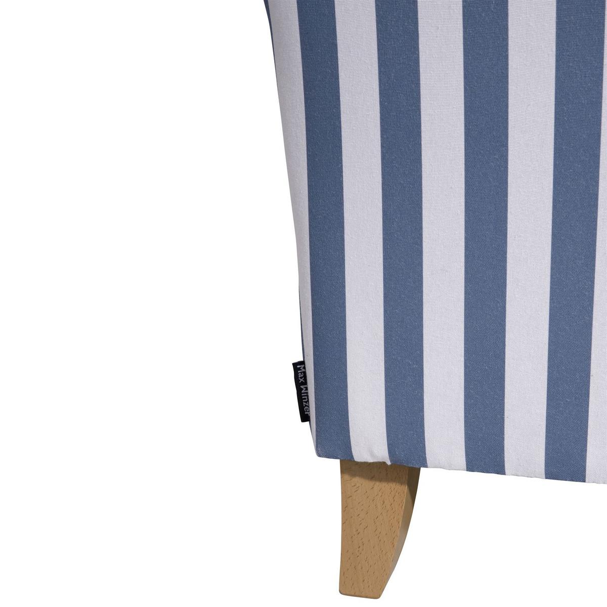 OHRENBACKENSESSEL Karlen Flachgewebe blau - Blau, Kunststoff (77/103/86cm) - 58aufmkessel