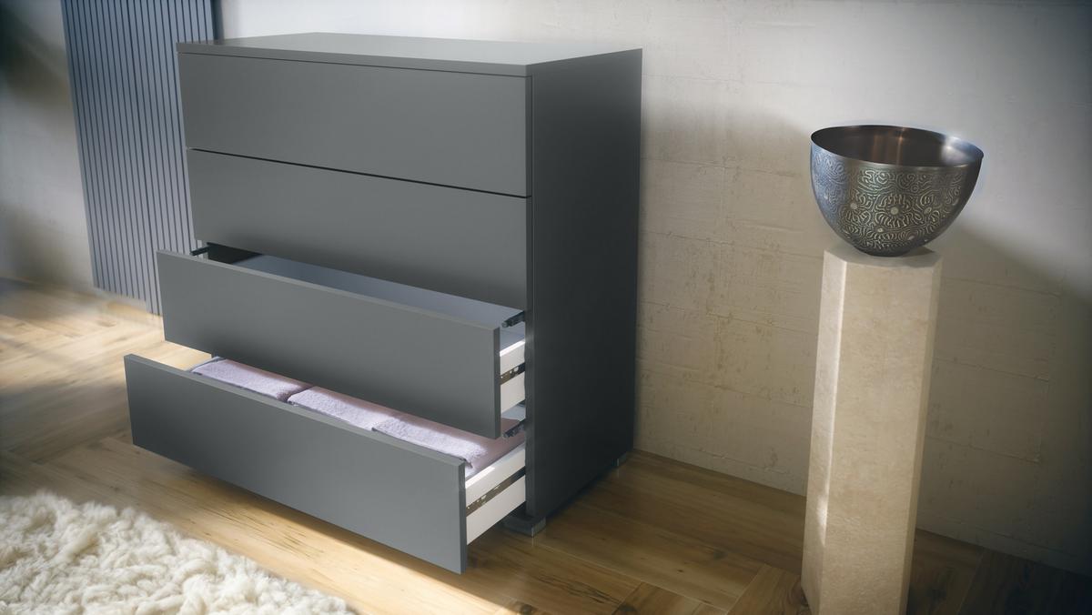 KOMMODE Pavos Eiche sägerau - Eiche San Remo, Holzwerkstoff (76/76/35cm) - Vladon