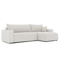 ECKSOFA Luna Max Mit Schlaffunktion - Beige, Holzwerkstoff/Textil (145/278cm) - Fun Möbel