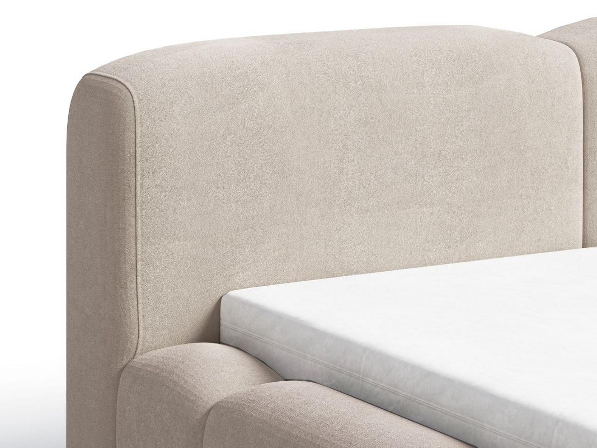 POLSTERBETT Aubi 180x200 Beige - Beige, Textil (180/200cm) - Graingold
