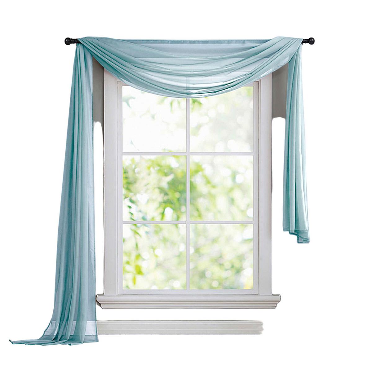 QUERBEHANG 1ER SET HxB 140x600 Hellblau - Hellblau, Textil (140/600/600cm) - Gardinenbox