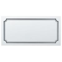 BADSPIEGEL mit LED-Beleuchtung rechteckig 120/60 cm Arromachnes - Silberfarben, Glas (120/60/4cm) - Beliani