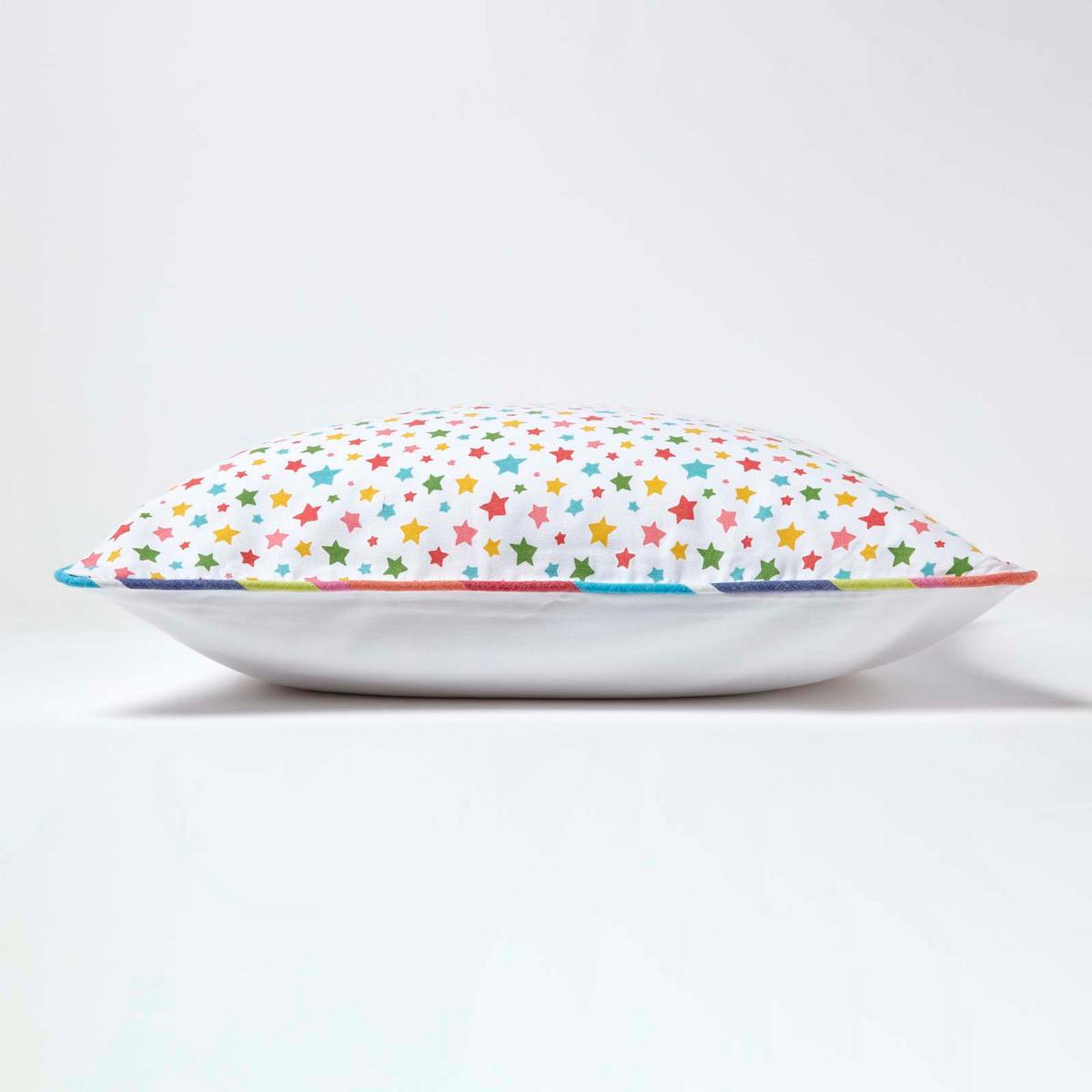 KISSENHÜLLE Bunte Sterne 60/60 cm, 100% Baumwolle - Multicolor, Textil (60/60cm) - Homescapes