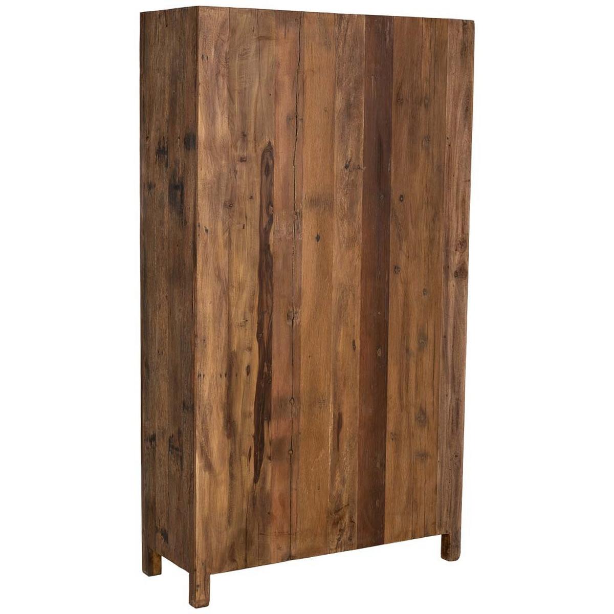 VITRINE aus Holz, braun, 100x40x180cm - Braun, Holz (100/180/40cm) - Wanderlust