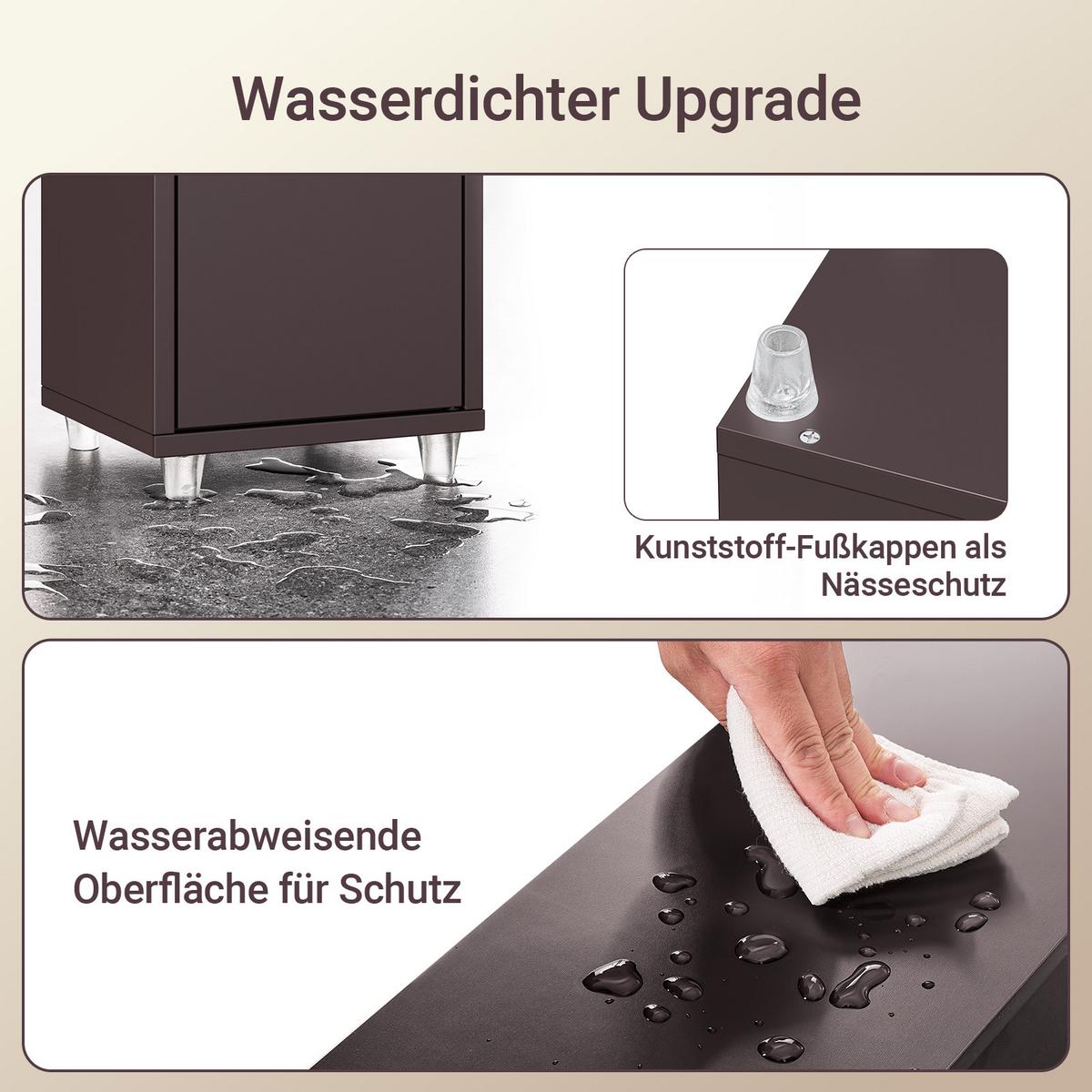 HOCHSCHRANK Braun - Braun, Holzwerkstoff (20/180/20cm) - SoBuy