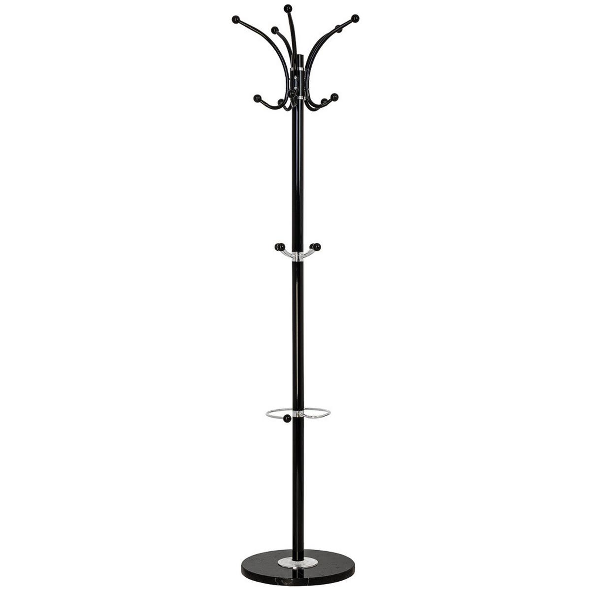 GARDEROBE aus metall 36x178cm - Schwarz, Metall (36/178/36cm) - Wanderlust