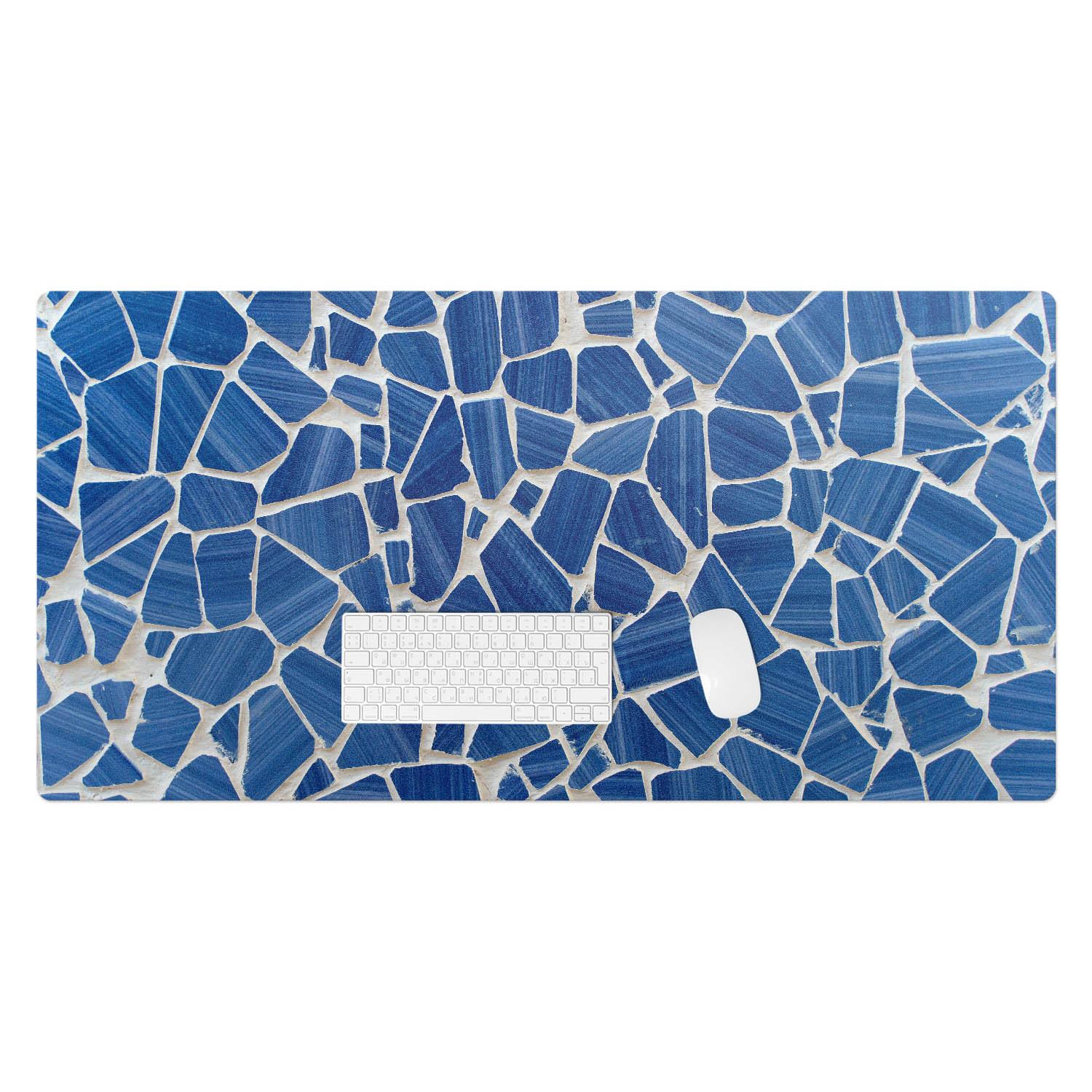 SCHREIBTISCHUNTERLAGE 120x60 cm Blau - Hellblau, Kunststoff (120/60/1.6cm) - Wallfluent