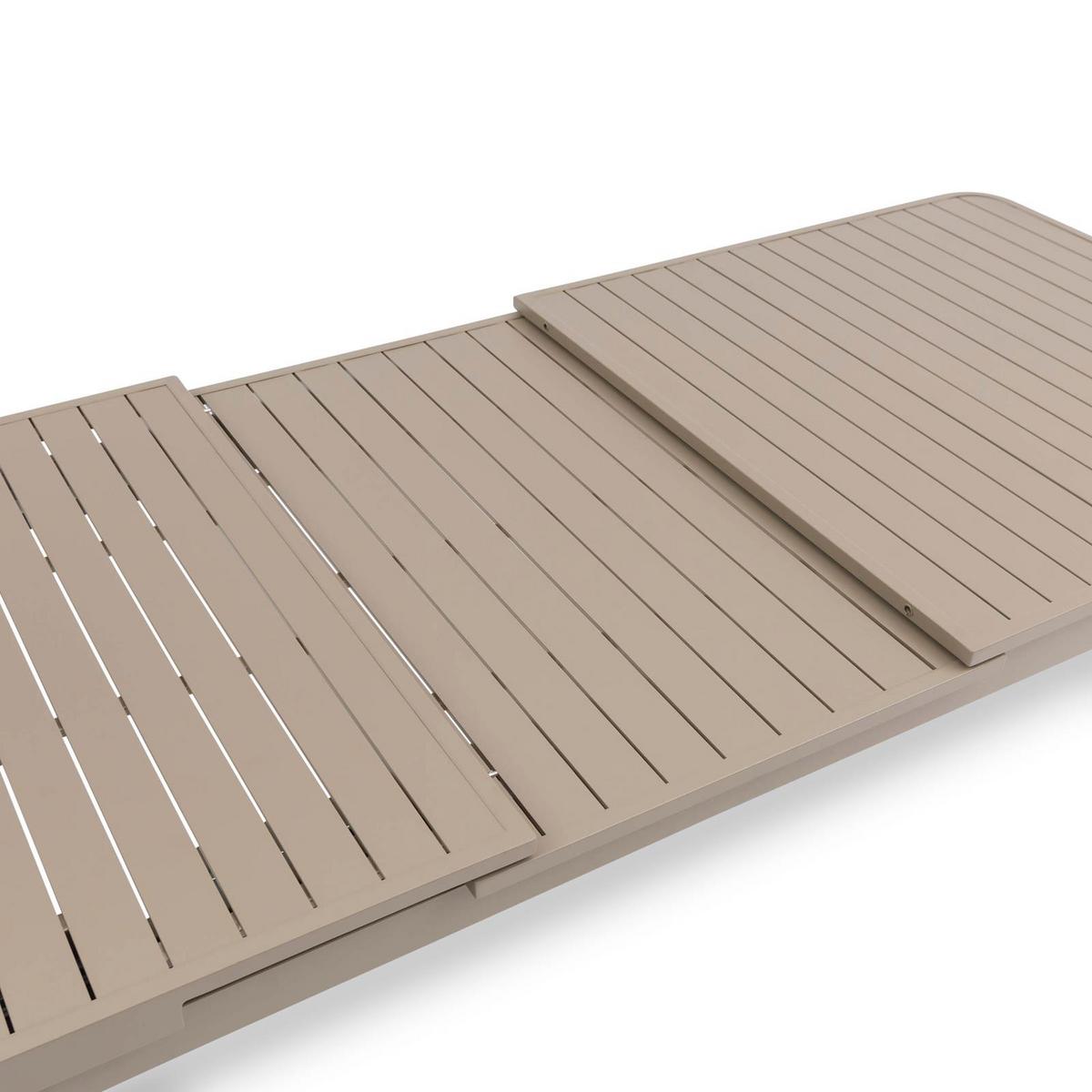 GARTENMÖBEL SET SUNNY VERANO 9er Set champagne - Champagner, Metall - IDIMEX