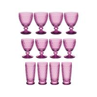 WEIN- & LONGDRINKGLÄSER Boston Coloured berry 12er Set - Violett, Glas - Villeroy & Boch