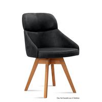 ESSZIMMERSTUHL drehbar (6er-Set) Drala 52x82x63 Eiche geölt/Anthrazit - Eichefarben/Anthrazit, Kunststoff (63/82/52cm) - 58aufmkessel