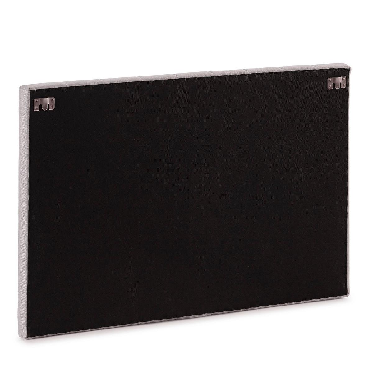 KOPFTEIL Eris 90x60 cm Hellgrau - Grau, Textil (5/90/90cm) - VS Venta-stock