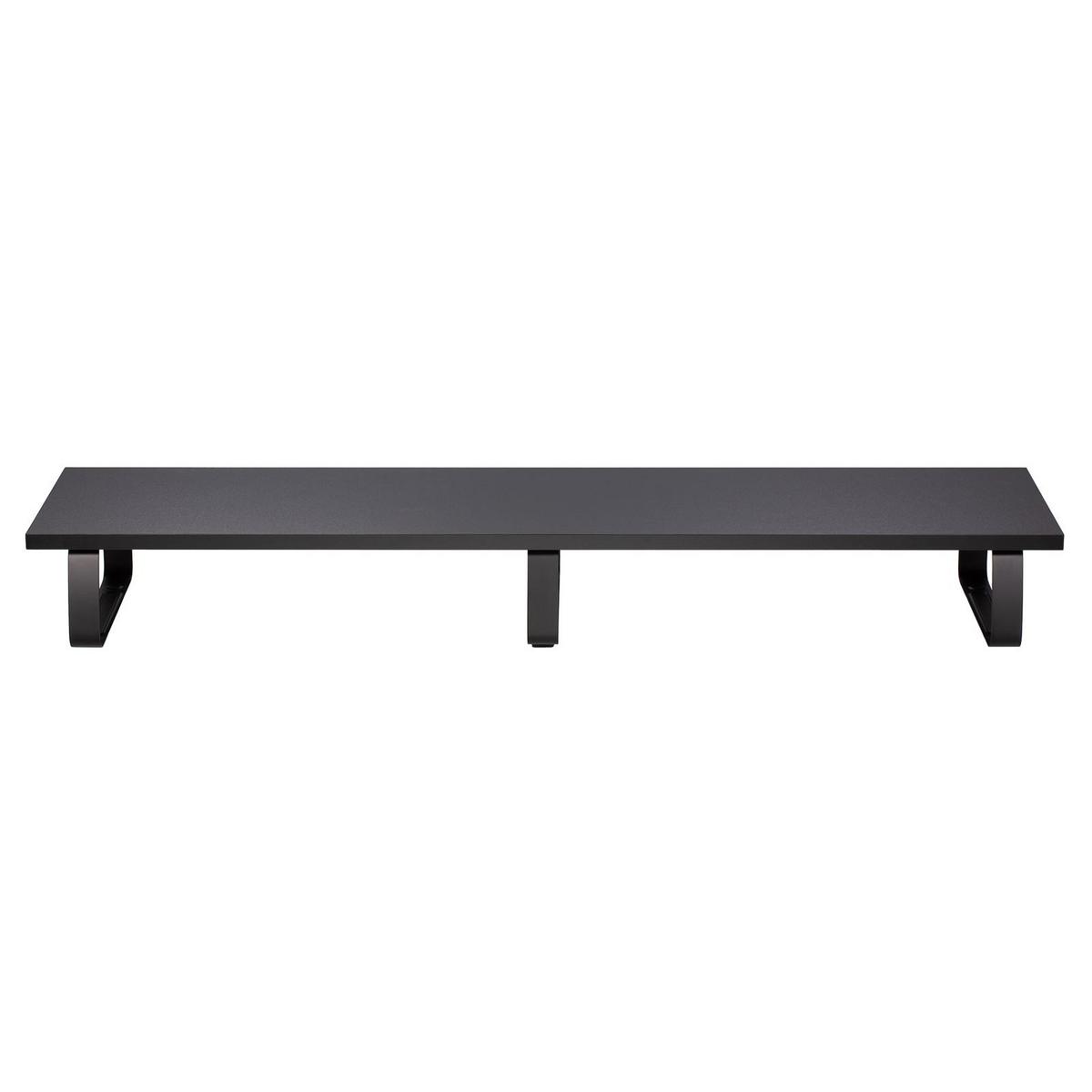 MONITORSTÄNDER MILFORD - Schwarz, Holzwerkstoff/Metall (26/100/12cm) - CARO-Möbel