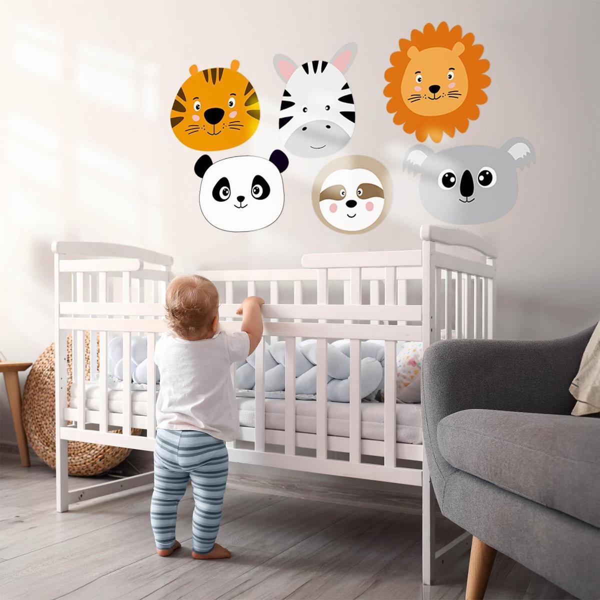 WANDAUFKLEBER 60x91cm - Wildtiersafari - Multicolor, Kunststoff (60/91/0.1cm) - Wallfluent