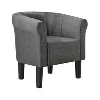 SESSEL Jelgava Textil Grau - Grau, Textil (70/70/58cm) - [en.casa]