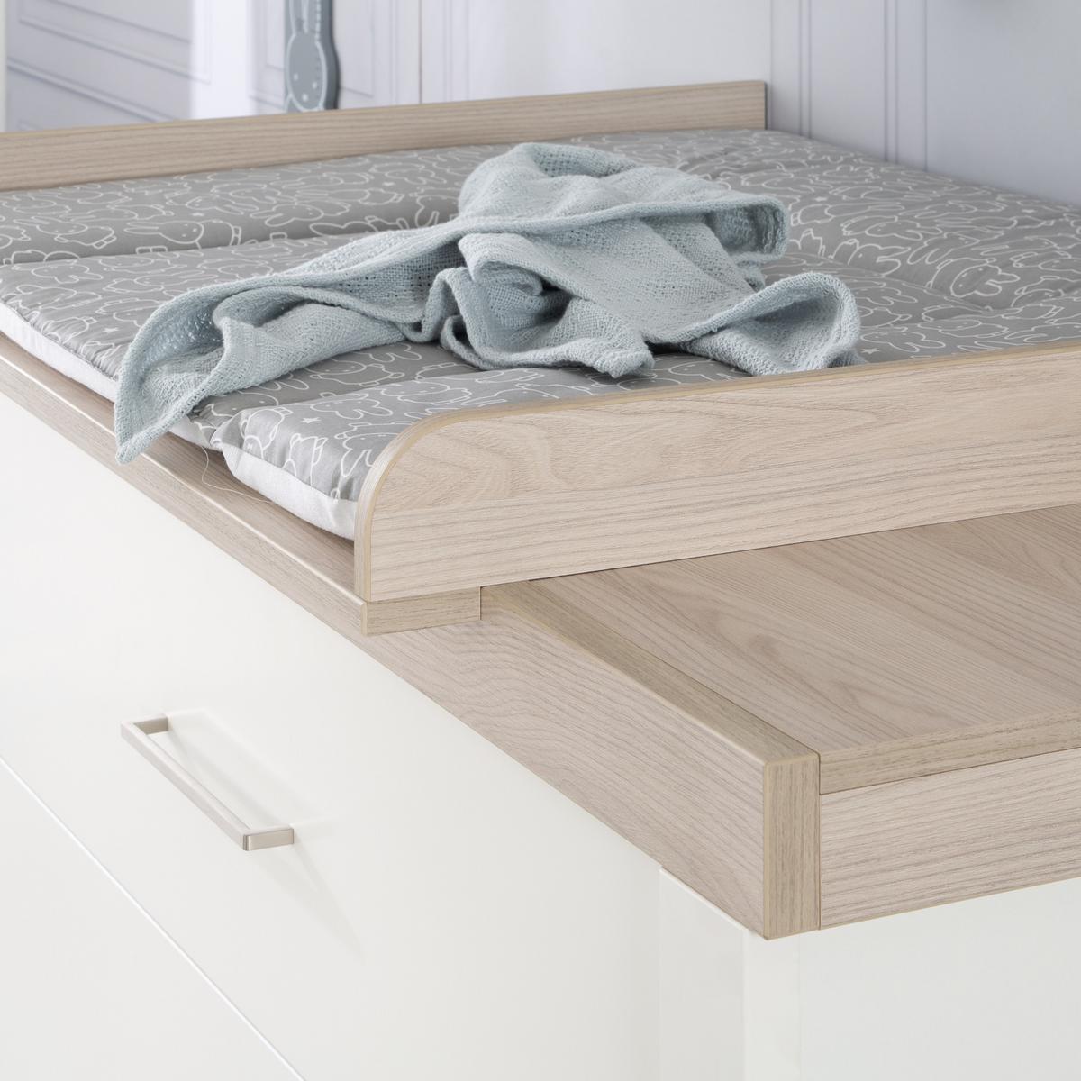 BABYZIMMER-SET Lucy 3-teilig - Weiß, Holzwerkstoff (76/82/144cm) - Roba