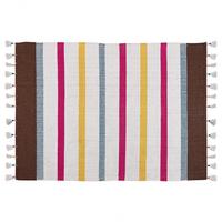 TEPPICH geflochten Hisarli 230/160 cm - Multicolor, Textil (160/230cm) - Beliani