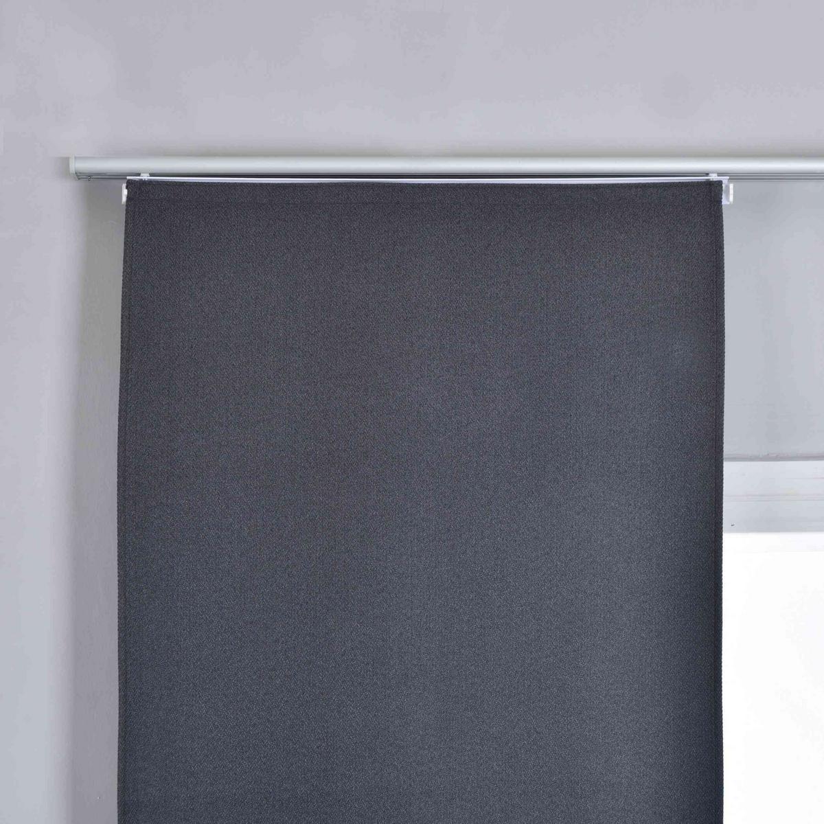 SCHIEBEVORHANG 2ER SET »München Dark« HxB 245x60 cm Dunkelgrau - Dunkelgrau, Textil (60/245cm) - Gardinenbox