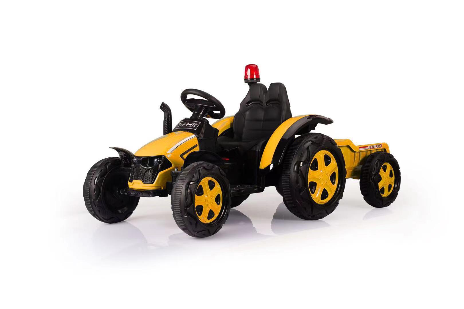 TRAKTOR 12V Gelb - Gelb, Kunststoff (152/71/69cm) - COSTWAY