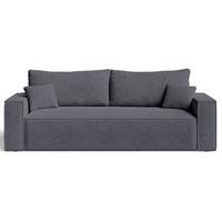 SOFA 230/90/70 Dunkelgrau Sivra - Dunkelgrau, Kunststoff/Textil (230/70/90cm) - Graingold