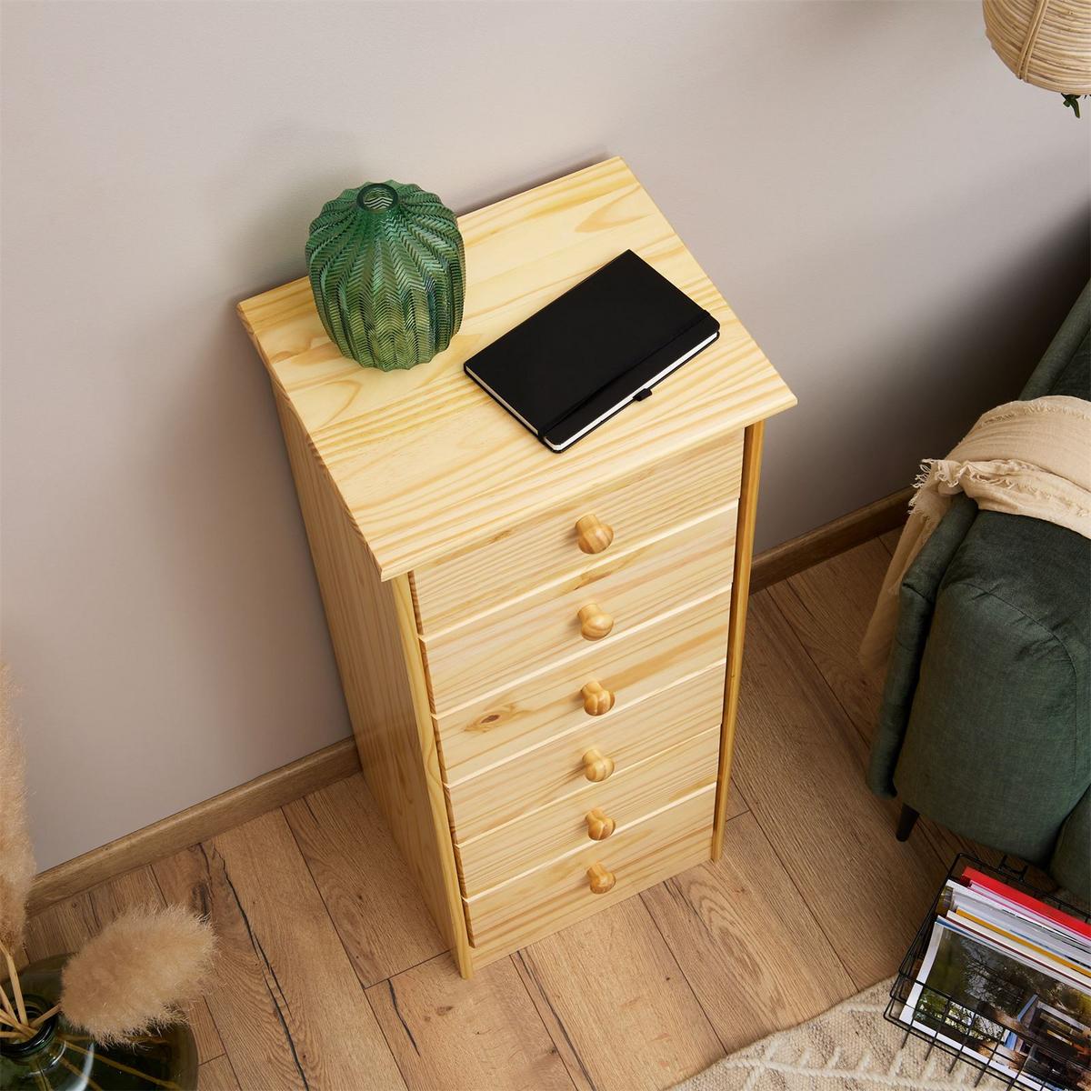 KOMMODE RONDO natur - Naturfarben, Holz (43/106/35cm) - IDIMEX