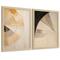 POSTER Set of 2 Abstract Wall Art Prints Modern Living Room Bedroom Kitchen Bathroom Decor Rahmenlos A4 - Klar, Papier (29.7/1/21cm) - Nacnic