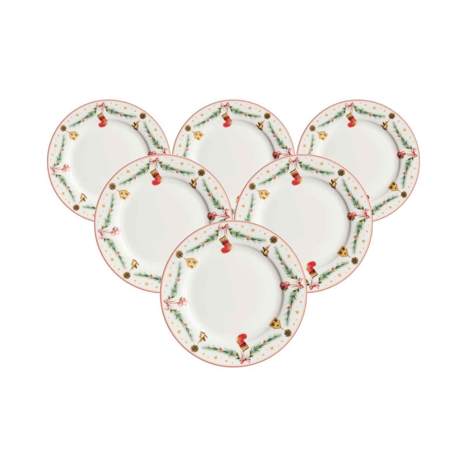 FRÜHSTÜCKSTELLER Holly bunt ø 20,5 cm 6er Set - Multicolor, Keramik (20.5cm) - Ritzenhoff Breker