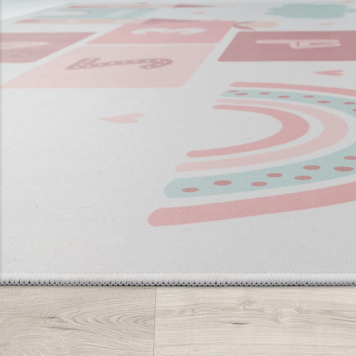 KINDERTEPPICH Herz Creme 160 x 220 cm - Creme, Kunststoff (160/220cm) - TT Home