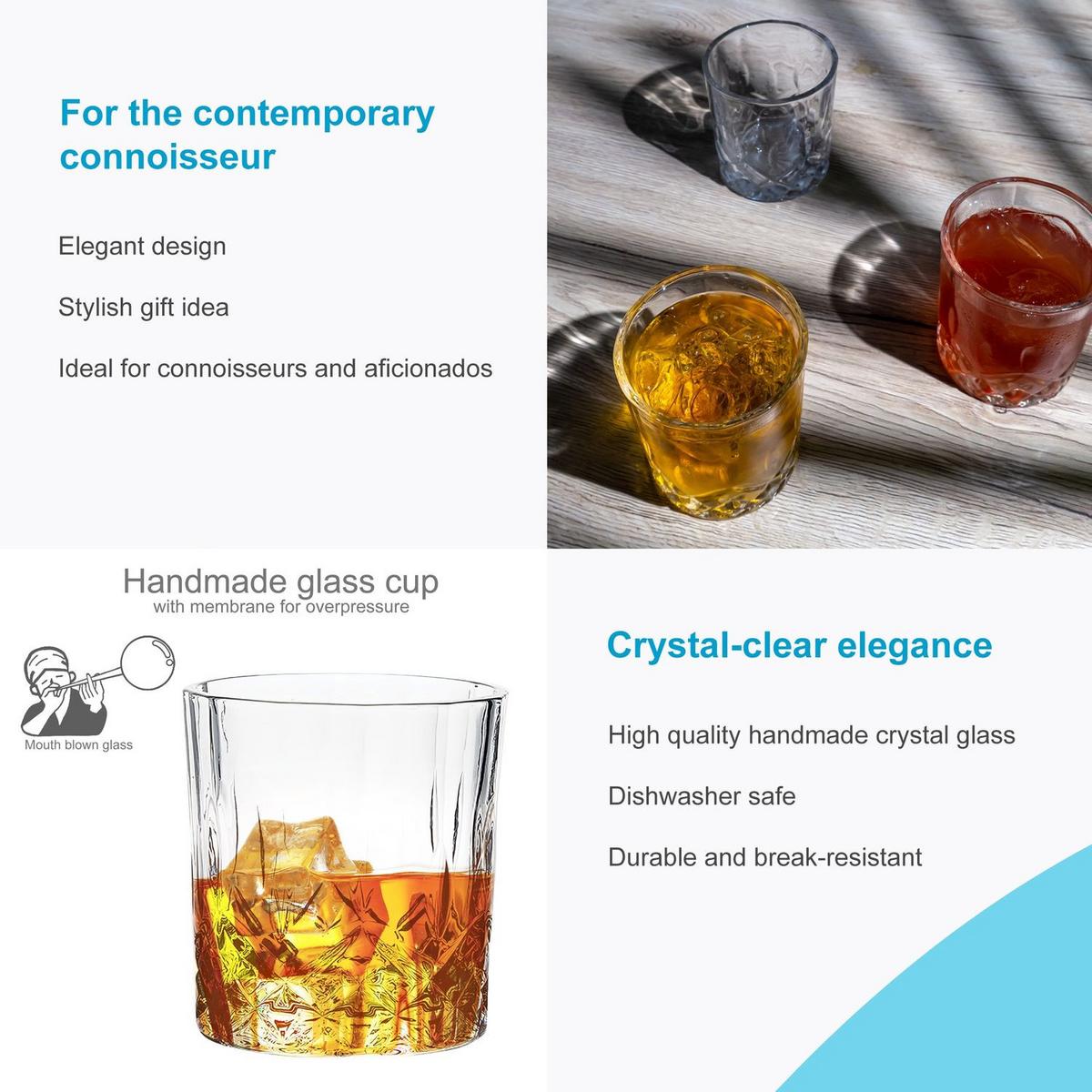 WHISKY GLAS SET (6-tlg.) - Transparent, Glas (0.2L) - Intirilife