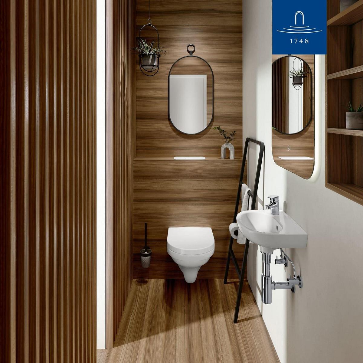 WC-SITZ O.novo weiß 423 x 368 x 51 mm - Weiß, Kunststoff (36.8/5.1/42.3cm) - Villeroy & Boch