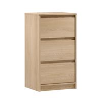 SIDEBOARD Mormanno 3S Eiche Cremona – klassisches Design im Holzdekor - Eichefarben, Holzwerkstoff (47/86.5/40cm) - AX Living
