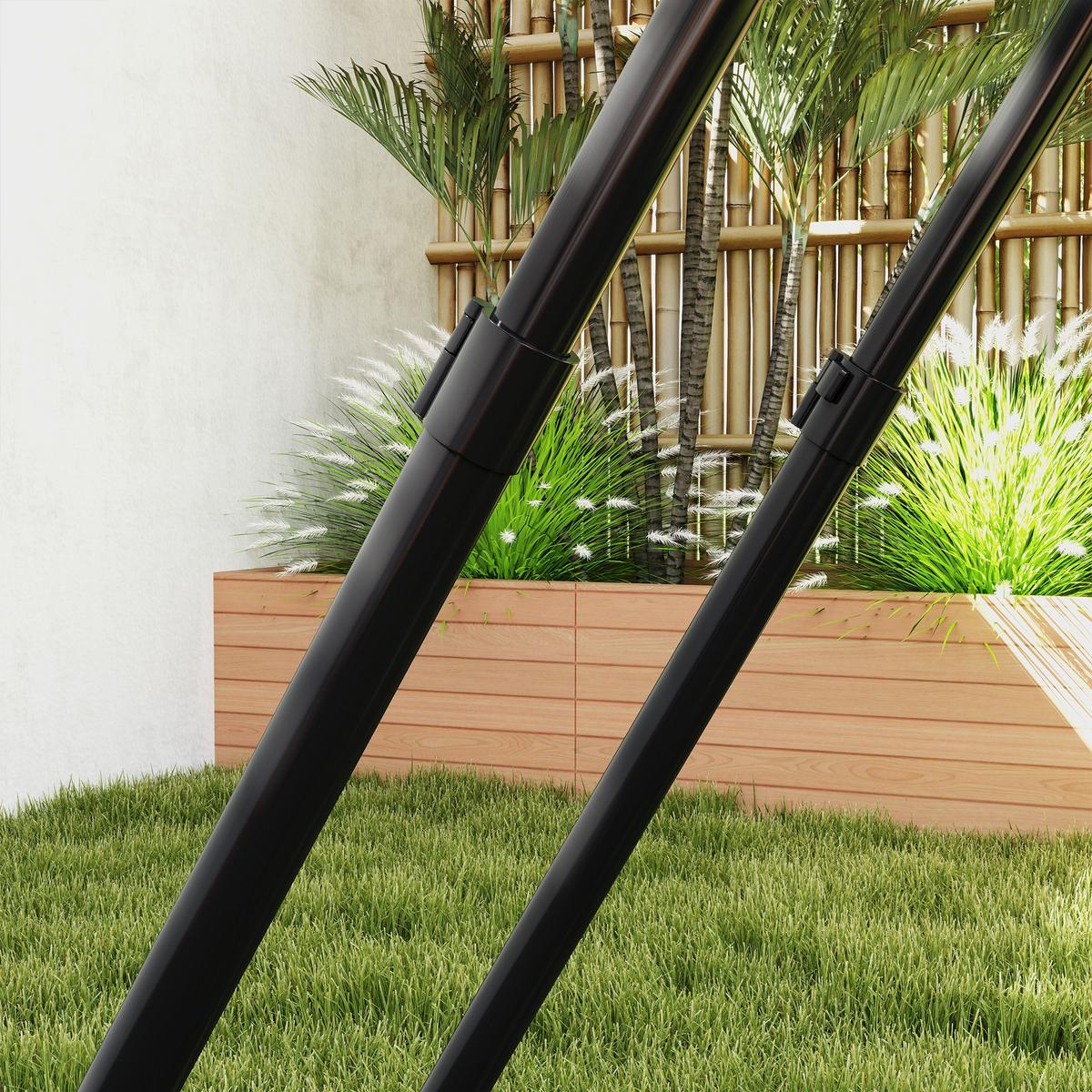 FUSSBALL Rebounder klappbar Kickback Tor Rückprallwand verstellbar Stahl Schwarz - Schwarz, Metall (118/128cm) - HOMCOM