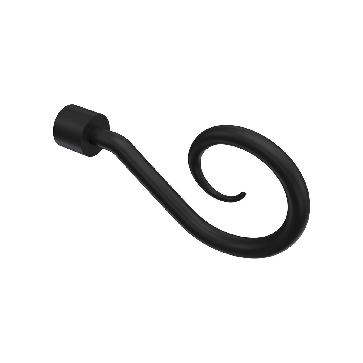 GARDINENSTANGE Primus Allegra 180 cm, 1-läufig, 16 mm Ø Schwarz - Schwarz, Metall (180cm) - INTERDECO