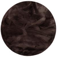 FELLTEPPICH LUXUS SUPER SOFT PLUSH RUND - Mokka, Textil (160/160cm) - Pergamon