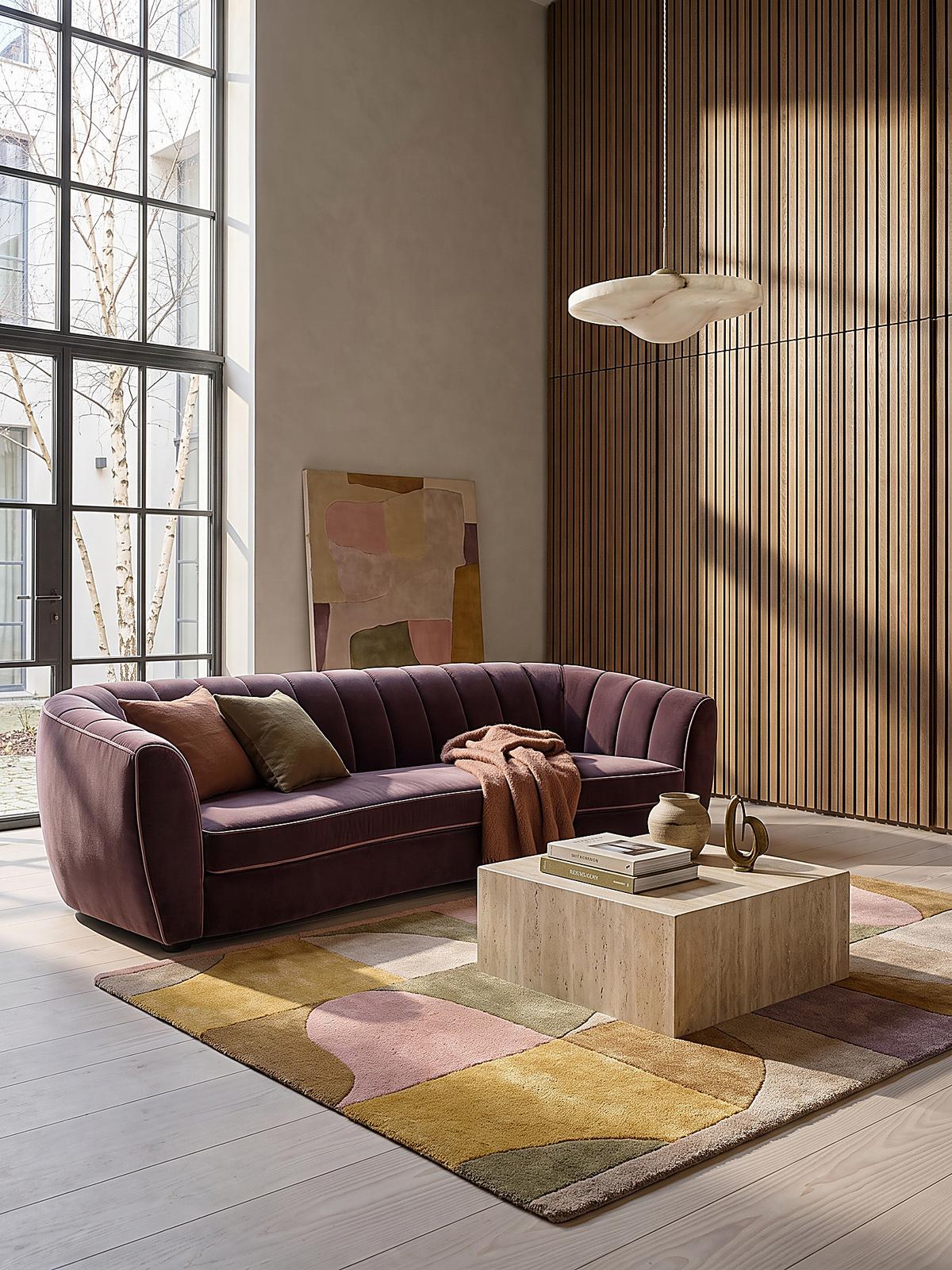KURZFLORTEPPICH handgetuftet EVENLODE, Bogenformen, Multi, 160 x 230 cm - Multicolor, Textil (160/230cm) - KADIMA DESIGN