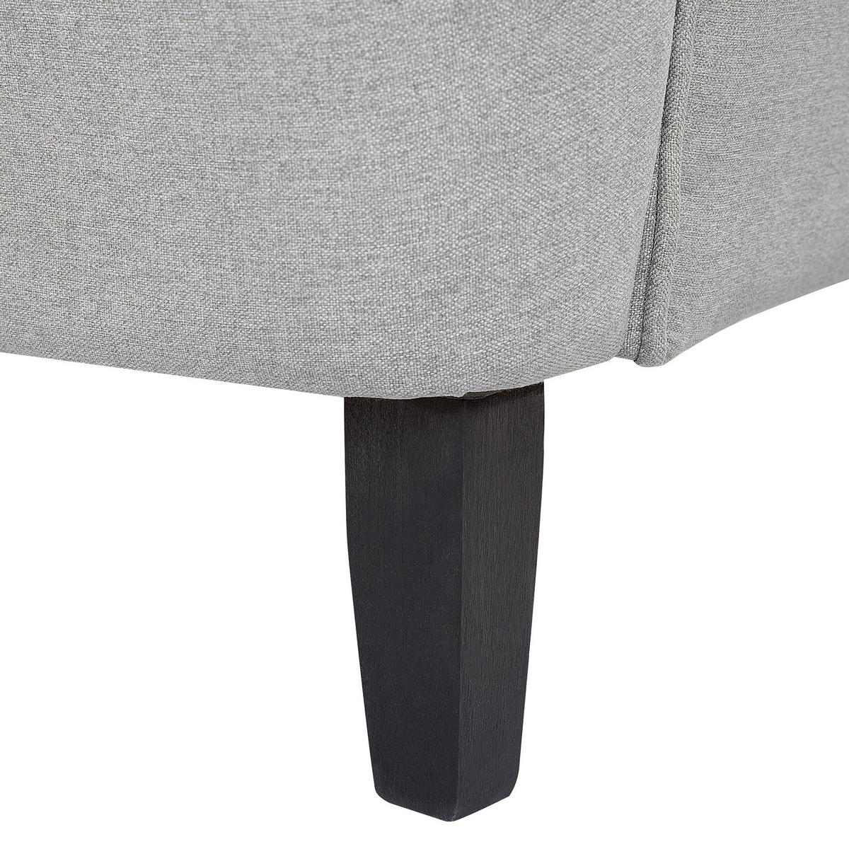 SESSEL Polsterbezug Grau Abson - Grau, Holz/Textil (74/102/63cm) - Beliani