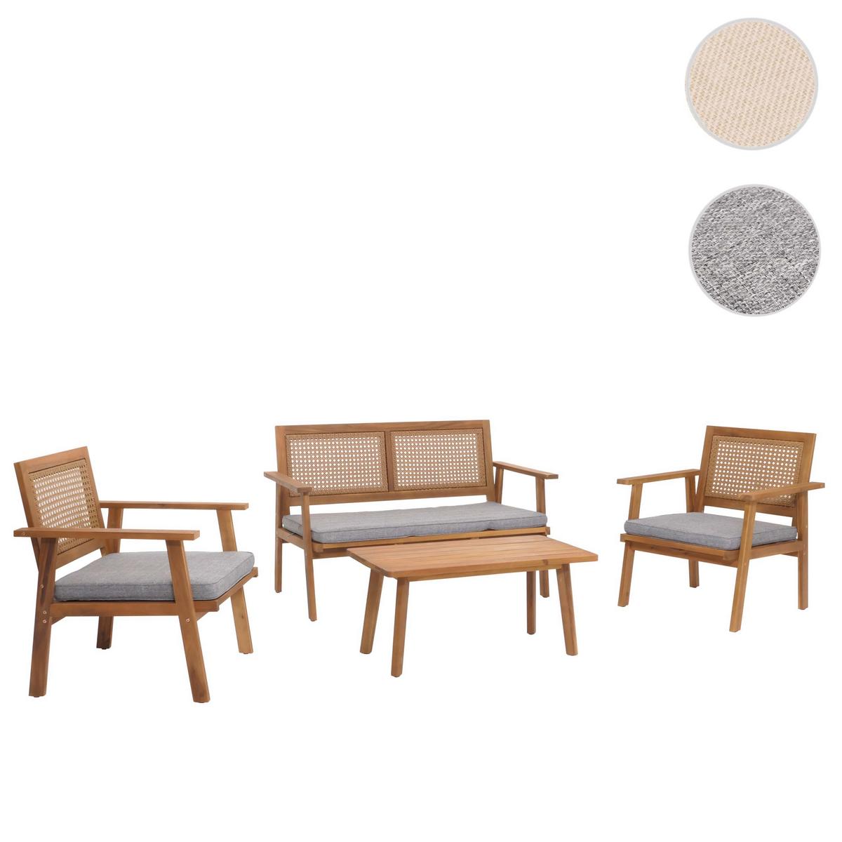 GARTEN-GARNITUR MVG- Grau - Grau, Holz - MCW