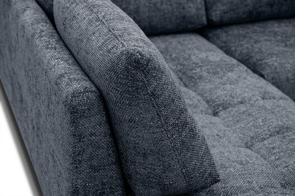 ECKSOFA SALVINI 5-Sitzer, dunkelblau - Schwarz/Dunkelblau, Holzwerkstoff/Textil (158/292cm) - Wozimo