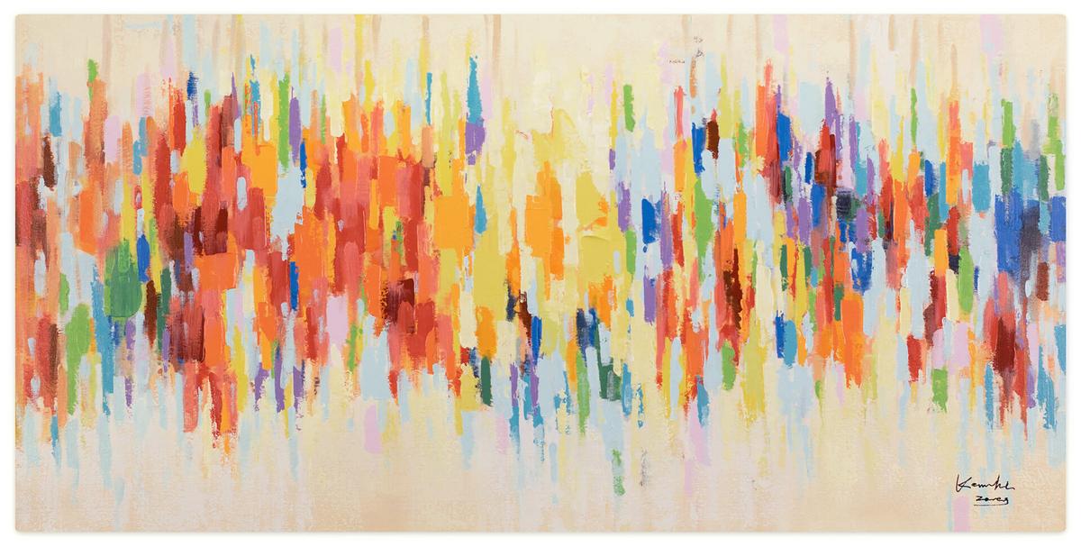 ÖLGEMÄLDE 120/60 cm - Multicolor, Holz/Textil (120/60cm) - KUNSTLOFT