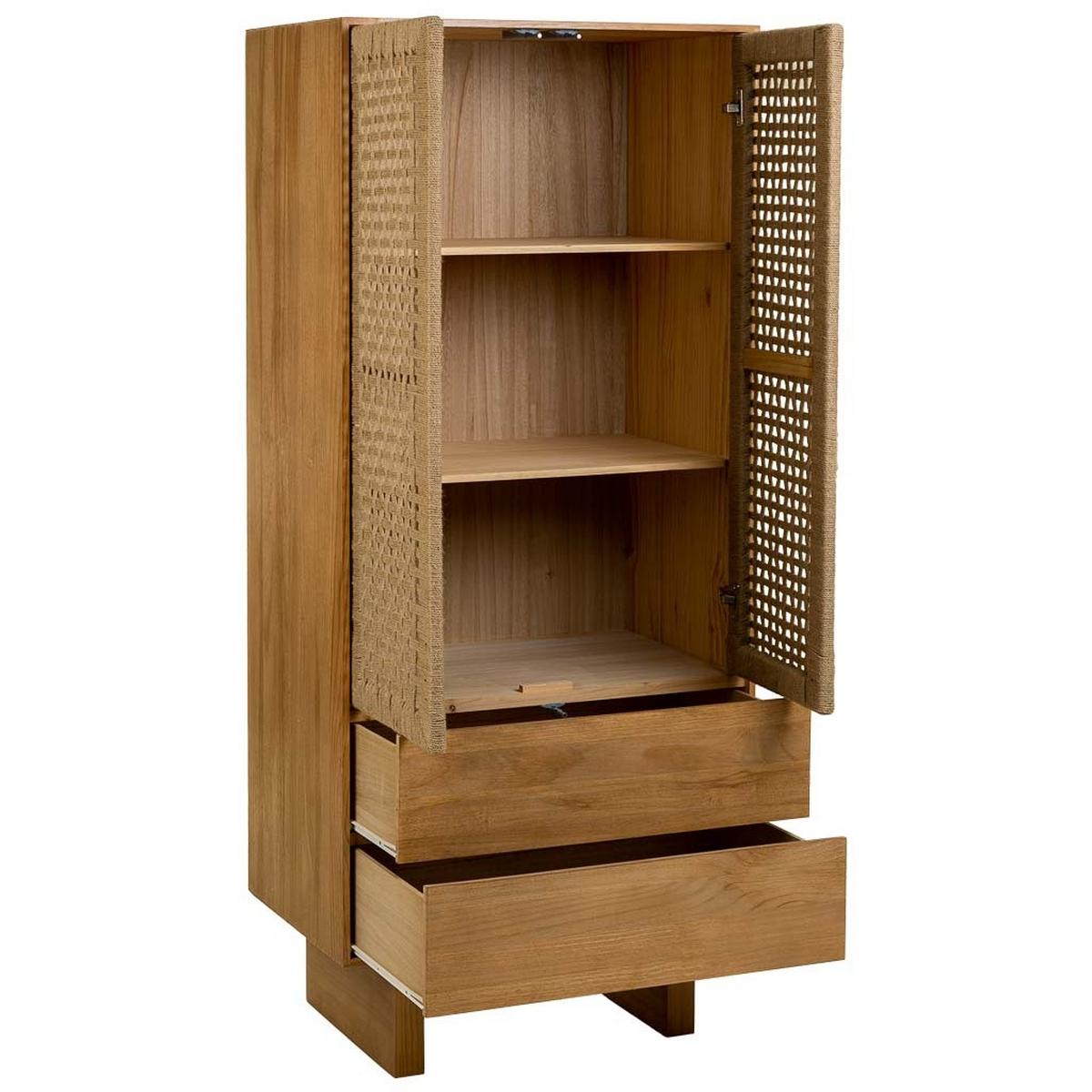 SCHRANK aus Holz 75x45x170 cm - Braun, Holz (75/170/45cm) - Wanderlust