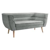 SOFA Bal 2 - Naturfarben/Grau, Holz/Textil (142/75/74cm) - MIRJAN24